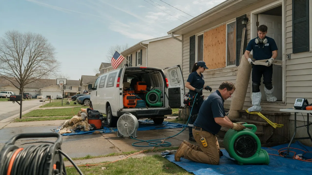 Water Damage Restoration in Parker City, IN near me